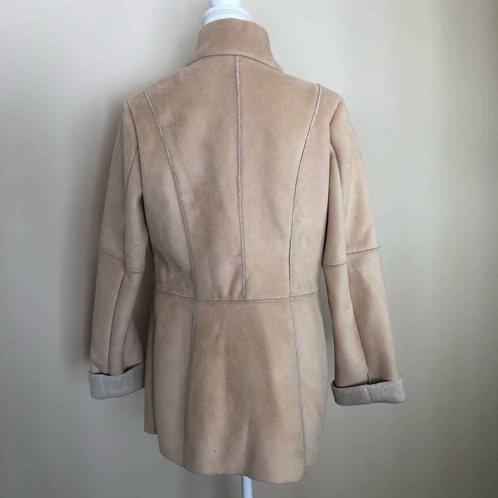 Pendleton Shearling Camel Two Tone Coat Size Small - image 2